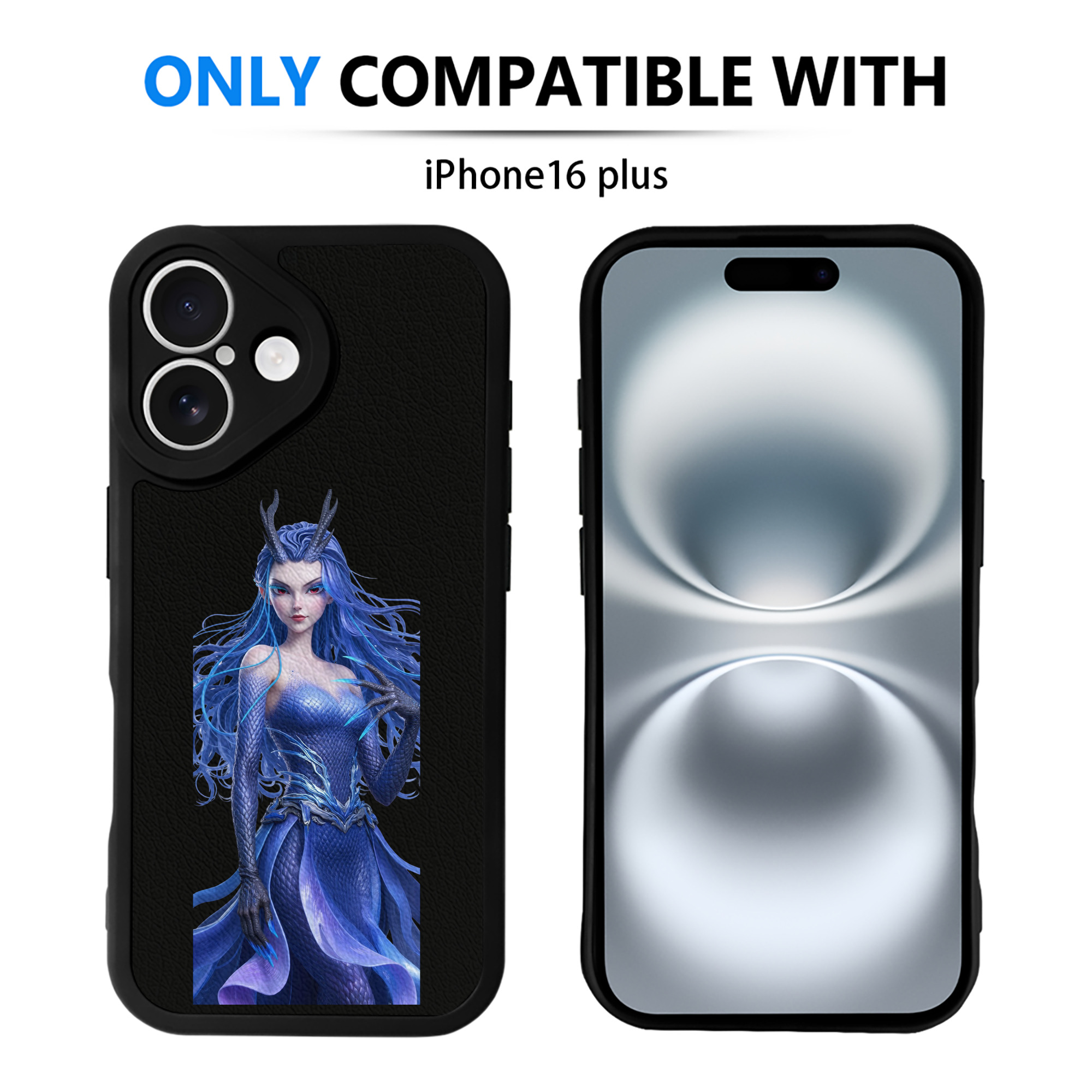 （画像用） Ne Zha 2 ナタ 魔童の大暴れ 【iPhone 16シリーズ対応】シリコンスマホケース（レザー調） 材質：シリコン